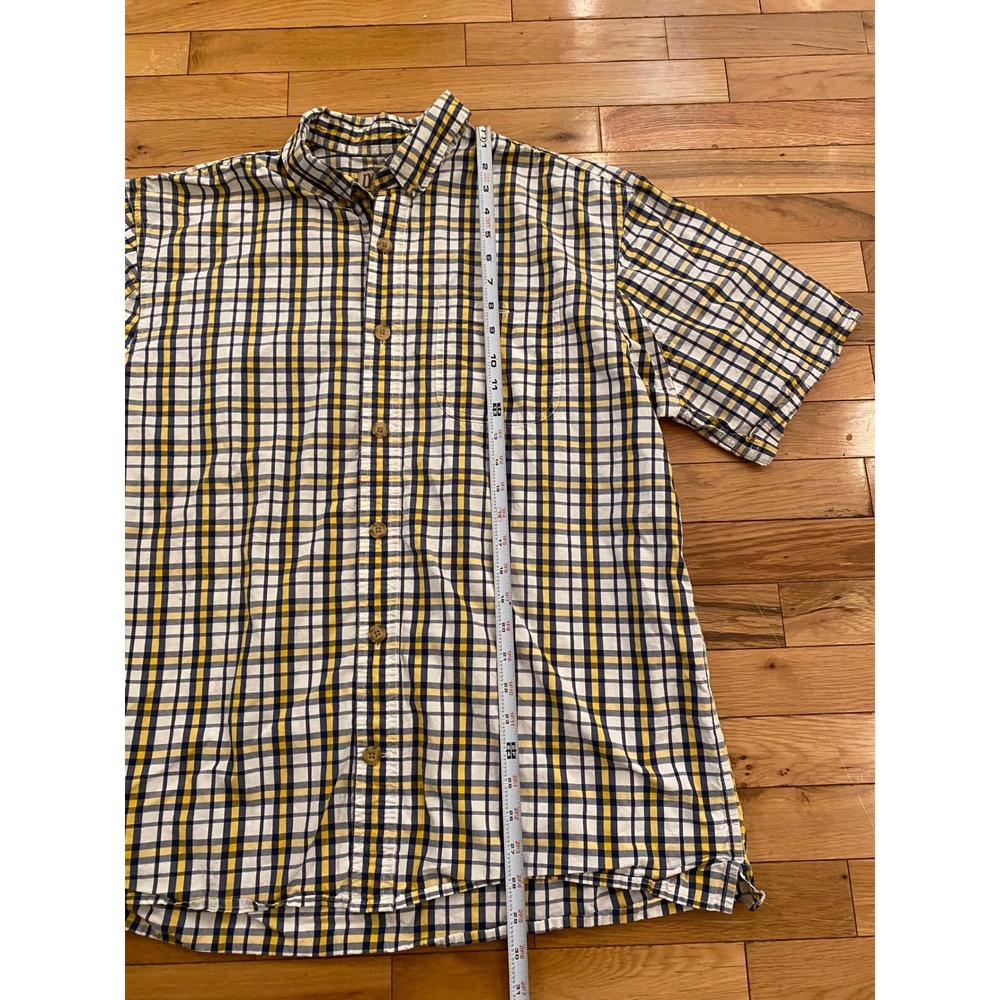 Duluth Trading Co Mens Plaid Button Down Lg Short Sleeve Casual Shirt Size Large - Picture 4 of 6